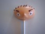 316sp Family Man Face Chocolate Candy Lollipop Mold